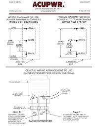 The leads from the primary of the transformer are connected to l1 and l2 on the starter. Hard Wire Voltage Transformer A Trusted Converter For Your High Power Appliances Acupwr
