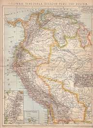 Watch live coverage of ecuador v peru in the copa america at the estadio olimpico pedro ludovico in goiania, brazil. 1894 Columbia Venezuela Ecuador Peru Bolivia Historische Landkarte Antique Map Ebay Landkarte Antike Landkarte Kolumbien Karte