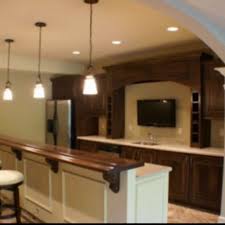 A globe bar is something that can serve as decor for your living area but it's also an ideal place to place your liquor bottles. Outside Of Bar Painted To Match Tv Cabinet Rest Of Bar Dark Wood Top Bars For Home Rustic Basement Bar Basement Bar Plans