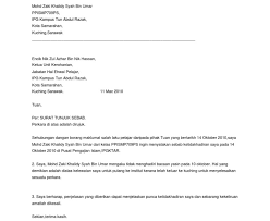 Contoh surat tunjuk sebab lewat masuk kerja. Contoh Surat Rasmi Datang Lewat Ke Sekolah Rasmi Suh