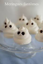 Meringues Fantomes Dessert Halloween Facile Nourriture Halloween Et Cuisine Halloween