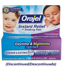 Medicated Teething Daytime Nighttime Twin Pack Orajel Discontinued