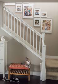 Thought I Would Share A Little Peak Into Our Home We Recently Added A Collage Up Our Staircase Staircase Wall Decor Decorating Stairway Walls Staircase Decor