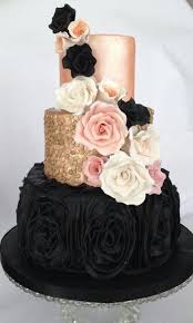 Black And Gold Wedding Cake Gold Black And Silver Colored Metallic Wedding Cakes Goldweddingcakes Metallic Wedding Cakes Cool Wedding Cakes Blush Wedding Cakes