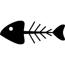 Download Free Icon Fish Bone Silhouette
