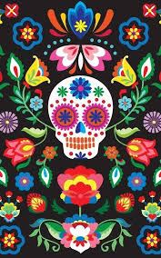 Image swag pour fond d écran. Murales Pared Exterior Fond D Ecran Tete De Mort Art Mexicain Peinture Murale
