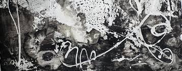 Abstract paint brush stroke black and white transition background, animation of paint splash. Royalty Free Photo Black And White Abstract Painting Pickpik