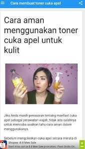 Setelah itu, diamkan hingga 15 menit dan bilas. Cara Membuat Toner Cuka Apel Fur Android Apk Herunterladen