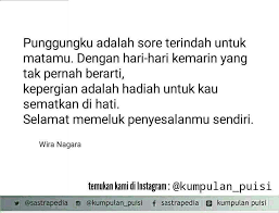 Puisi Pendek Sajak Kumpulan Puisi Puisi By Wira Nagara Kutipan Buku Puisi Sajak