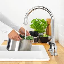 Supply lines, soap/lotion dispenser, and deck plate. Vithavet Kitchen Faucet Separate Handspray Chrome Plated Ikea