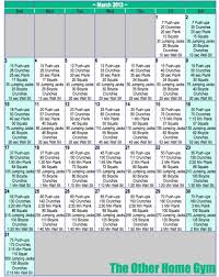 Get In A Daily Routine Month Workout Workout Schedule