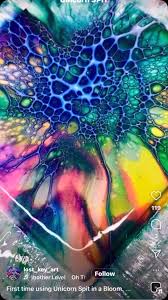 @lost_key_art is knocking us out with THiS beautiful Bloom!! #unicornspit  #unicornspitstain #art #bloompour