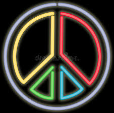 Neon Peace Sign Rendering Of The Peace Sign In Rainbow Colors As A Neon Sign Ad Sign Peace Neon Rendering Neon A Neon Wallpaper Peace Sign Peace
