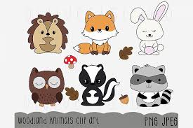 The best selection of royalty free woodland animals vector art, graphics and stock illustrations. Woodland Animals Clipart Digital Scrapbooking Elements 377778 Illustrations Design Bundles Animal Clipart Clip Art Digital Scrapbooking
