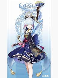 Genshin Impact Ayaka Poster By Basit Khan In 2021 Anime Character Art Character