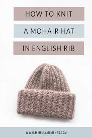 Free knitting pattern for a simple easy too knit beanie style knitted hat. Hat In English Rib Knitting Pattern Mirella Moments