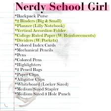 Back To School Supplies High School Supplies School Supplies List Back To School Supplies