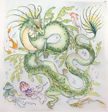 My Second Time Coloring A Dragon For Coloringmaja Color Along Dragonary From The Russian Artist Anastasia Color Drawing Art Dragon Tales Fairytale Art