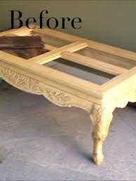 Old Victorian Coffee Table With Glass Panels On Top Glass Coffee Table Glass Coffee Table Makeover Glass Top Coffee Table