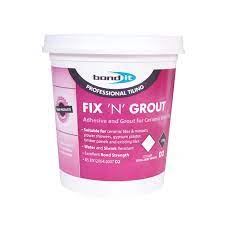 If it's too thick, add more vinegar.) spread the paste in a generous layer along the area of grout you're cleaning. Fix N Grout A Brilliant White Ready Mixed Adhesive Paste For Use As A Thin Bed Waterproof Ceramic Wall Tile Adhesive And Joint Filling Grout