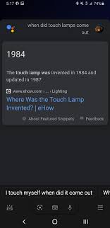 I love myself, i want you to love me. Google Showing Inaccurate Result For Touch Lamp Invention Date Google Search Community