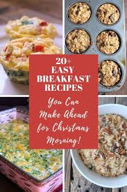 Christmas Breakfast Recipes You Can Make The Night Before Breakfast Recipes Christmas Breakfast Recipe Recipes