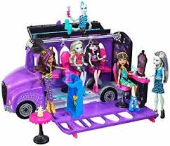 Envie de jouer aux meilleurs jeux de barbie gratuits ? Mattel Monster High Fcv63 Monster Bus Spa Et Jeux Bus Pour Les Poupees Nouveau Ebay