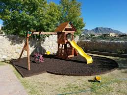 Imagine summers relaxing on the back porch as your young ones swing, slide and play on a backyard play set of their very own. The Perfect Wooden Swing Sets For Small Yards 20 Salewesttexasswingsets Com