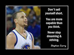 Basketball Motivation Poster Stephen Curry Warriors Wall Art 5x7 11x14 Don T Stephen Curry Quotes Basketball Quotes Inspirational Basketball Quotes