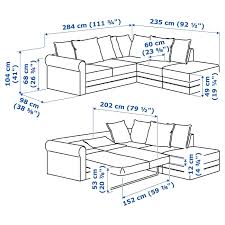 Ikea Gronlid Corner Sofabed W Storage With Open End Inseros White Sofa Cama Camas Colchon De Espuma