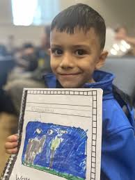 Milton Elementary first-graders host leader day publishing party