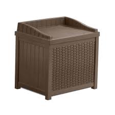 Maybe you would like to learn more about one of these? Suncast 22 Gallon Outdoor Resin Wicker Deck Storage Box With Seat Java Brown Walmart Com Walmart Com
