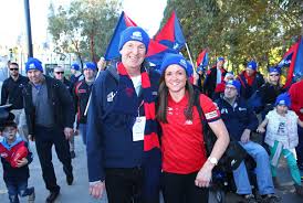 An australian football league game is played at the melbourne cricket ground between the collingwood magpies and the melbourne demons on the queen's birthday in. Melbourne Demons On Twitter Doing It For Nealedaniher Daisypearce6 Will Hit The Ice Cold Pool This Queen S Birthday Melbourneaflw Fightmnd Https T Co Bdexvdirju