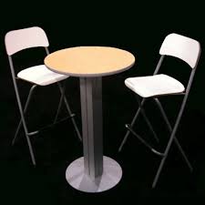 Xr Tns Xrline 23 5 Round Table And Stools Trade Show Counters Kiosks Tradeshow Table Table Stool
