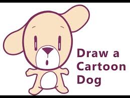 How To Draw A Cartoon Dog Standing Up Easy Step By Step Drawing Tutorial Youtube
