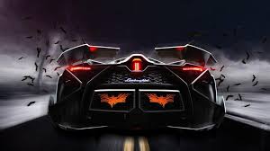 Lamborghini Egoista Concept Supercar Rear View Wallpaper Cars Wallpaper Better