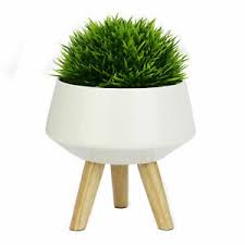 Plant pot with stand 15 cm $ 19 (3) gradvis. Ceramic Plant Pot Indoor Plants Stand Faux Succulent Cacti Display M W 5055884525588 Ebay