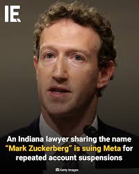 Indianapolis bankruptcy lawyer Mark S. Zuckerberg — no relation to Meta's  CEO — has filed a lawsuit against Meta after his Facebook accounts were  repeatedly disabled for "impersonating a celebrity." Over the
