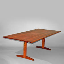 The table is in excellent rest. George Nakashima Cherry Trestle Dining Table 1958