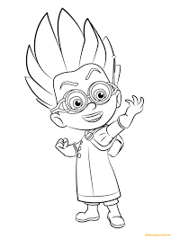 He is also a relic expert and has a good knowledge of weapons. Romeo From Pj Masks Coloring Pages Pj Masks Coloring Pages Coloring Pages For Kids And Adults