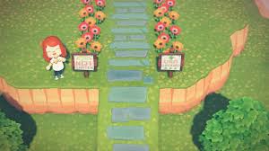 Start by sectioning off a part of your island, pop down a dirt path in each area, and pop your favorite fence around each part. I Made A Path To Continue The Stones On The Natural Ramp Ac Newhorizons