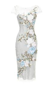 Chantilly Lace Cocktail Dress With 3d Silk Ribbon Roses Dresses Short Cocktail Dress Pretty Dresses