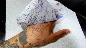 How To Apply Tattoo Stencil Onto Skin Youtube Tattoo Stencil Paper Tattoos Tattoo Stencils