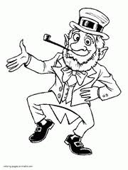 The spruce / ashley deleon nicole these free pumpkin coloring pages will be sna. St Patrick S Day Coloring Pages Shamrock Leprechaun Pot Of Gold
