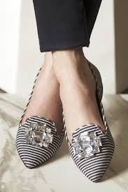 Black And White Striped Shoes Bejeweled Flats In Black White Stripe Sole Society Libry Casual Shoes Women Shoes Shoe Boots