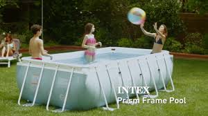 Intex Prism Frame Rectangulaire Youtube