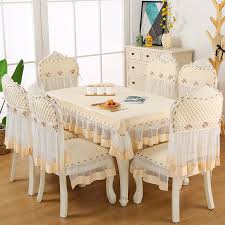 This kind of skirted concept is typically applied to beautify common chair rather than force the old style of the chair to follow current home interior decor style. European Tablecloth Table Skirt Dining Room Chair Cover Wedding Chair Cover With Lace Seat Covers For Kitchen Chairs Big Discount Ff635 Goteborgsaventyrscenter