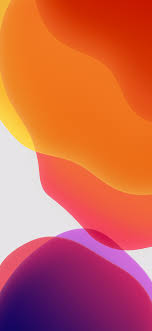 Ios 13 Wallpaper Official Ios 13 Stock Wallpaper Ultra Hd Orange Light Wallpapers Central