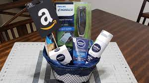 Creating A Men S Gift Basket With A Ton Of Travel Size Necessities Will Always Be A Great Gift Idea For In 2021 Diy Gift Baskets Diy Gifts For Men Gift Baskets
