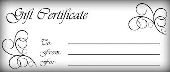 Black And White Gift Certificate Template Free 2 Templates Example T Gift Certificate Template Word Printable Gift Cards Free Printable Gift Certificates